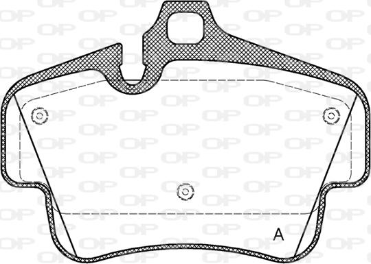 Open Parts BPA0773.30 - Комплект спирачно феродо, дискови спирачки vvparts.bg