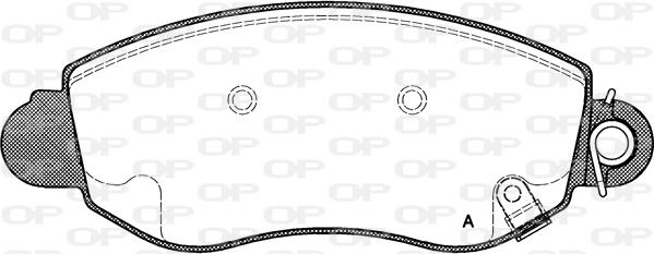 Open Parts BPA0772.02 - Комплект спирачно феродо, дискови спирачки vvparts.bg