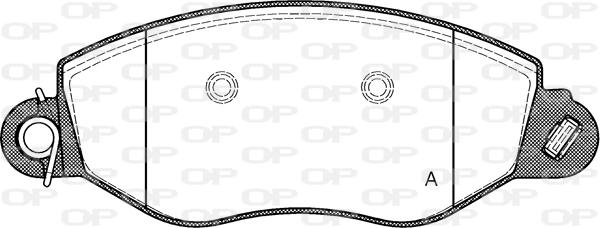 Open Parts BPA0772.12 - Комплект спирачно феродо, дискови спирачки vvparts.bg