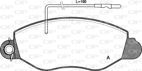 Open Parts BPA0772.22 - Комплект спирачно феродо, дискови спирачки vvparts.bg