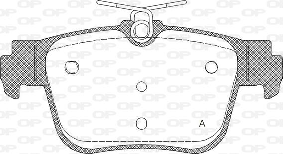 Open Parts BPA1945.00 - Комплект спирачно феродо, дискови спирачки vvparts.bg