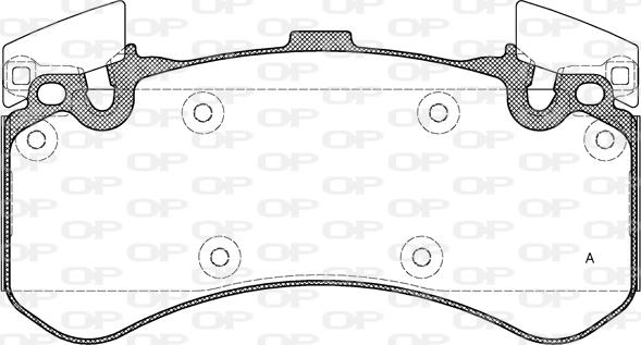 Open Parts BPA1463.00 - Комплект спирачно феродо, дискови спирачки vvparts.bg