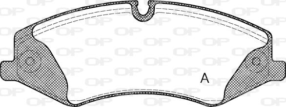 Open Parts BPA1409.00 - Комплект спирачно феродо, дискови спирачки vvparts.bg