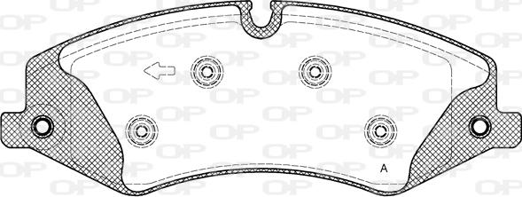 Open Parts BPA1409.10 - Комплект спирачно феродо, дискови спирачки vvparts.bg