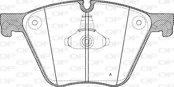 Open Parts BPA1419.00 - Комплект спирачно феродо, дискови спирачки vvparts.bg