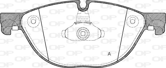 Open Parts BPA1414.00 - Комплект спирачно феродо, дискови спирачки vvparts.bg