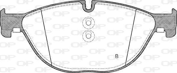 Open Parts BPA1414.00 - Комплект спирачно феродо, дискови спирачки vvparts.bg