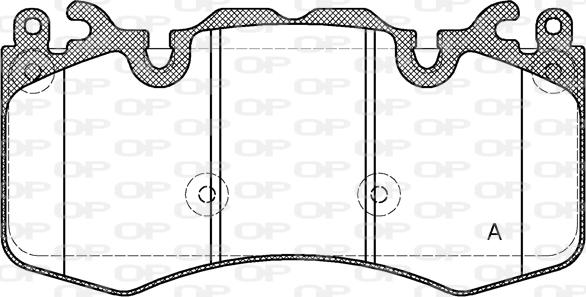 Open Parts BPA1410.00 - Комплект спирачно феродо, дискови спирачки vvparts.bg