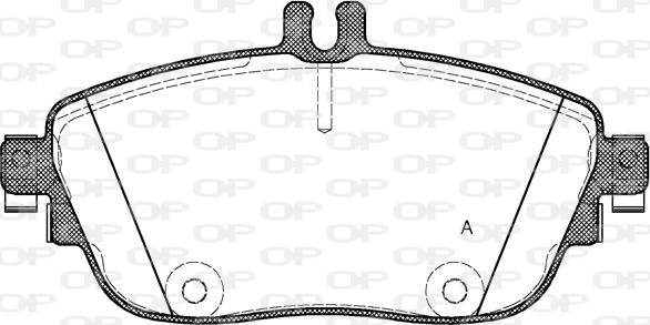 Open Parts BPA1485.08 - Комплект спирачно феродо, дискови спирачки vvparts.bg