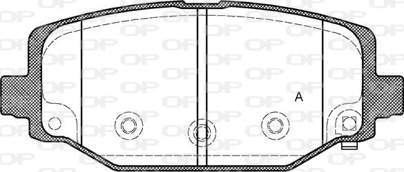 Open Parts BPA1483.04 - Комплект спирачно феродо, дискови спирачки vvparts.bg