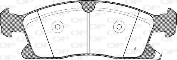 Open Parts BPA1430.02 - Комплект спирачно феродо, дискови спирачки vvparts.bg