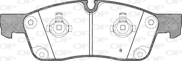 Open Parts BPA1430.02 - Комплект спирачно феродо, дискови спирачки vvparts.bg