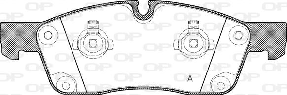 Open Parts BPA1430.10 - Комплект спирачно феродо, дискови спирачки vvparts.bg