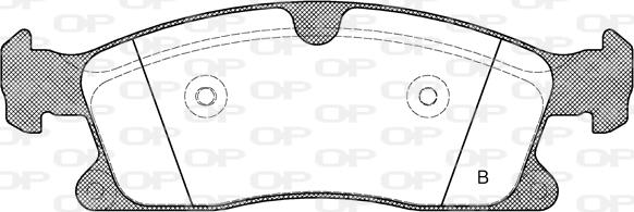 Open Parts BPA1430.10 - Комплект спирачно феродо, дискови спирачки vvparts.bg