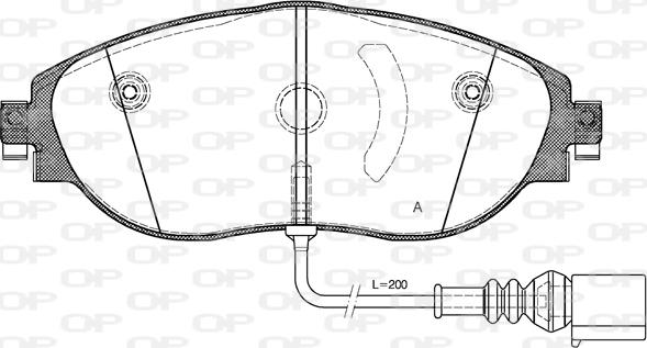 Open Parts BPA1470.01 - Комплект спирачно феродо, дискови спирачки vvparts.bg
