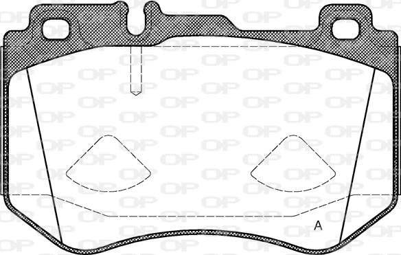 Open Parts BPA1591.00 - Комплект спирачно феродо, дискови спирачки vvparts.bg