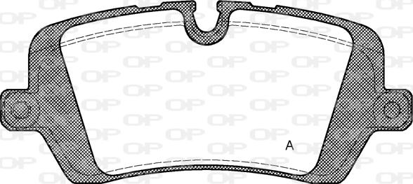 Open Parts BPA1541.00 - Комплект спирачно феродо, дискови спирачки vvparts.bg