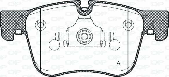 Open Parts BPA1560.10 - Комплект спирачно феродо, дискови спирачки vvparts.bg