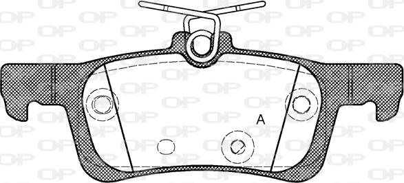 Open Parts BPA1563.00 - Комплект спирачно феродо, дискови спирачки vvparts.bg