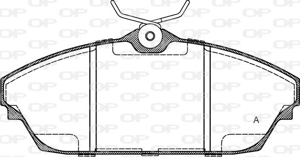 Open Parts BPA1504.00 - Комплект спирачно феродо, дискови спирачки vvparts.bg