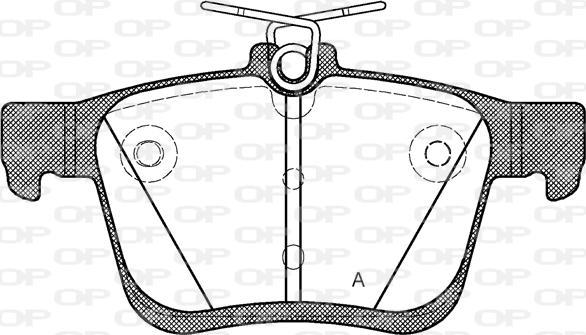 Open Parts BPA1516.00 - Комплект спирачно феродо, дискови спирачки vvparts.bg