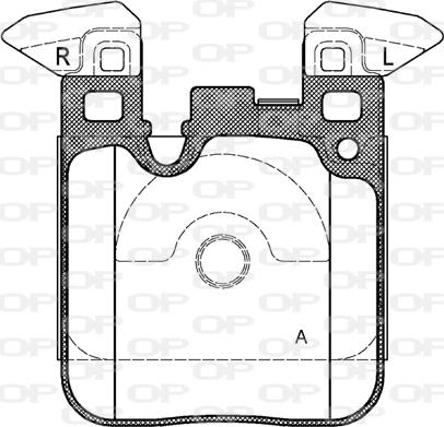 Open Parts BPA1539.00 - Комплект спирачно феродо, дискови спирачки vvparts.bg