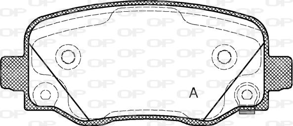 Open Parts BPA1578.02 - Комплект спирачно феродо, дискови спирачки vvparts.bg