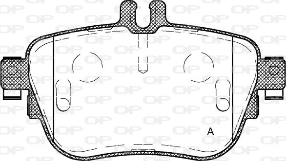 Open Parts BPA1699.00 - Комплект спирачно феродо, дискови спирачки vvparts.bg