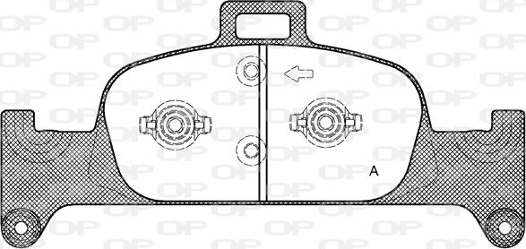 Open Parts BPA1691.00 - Комплект спирачно феродо, дискови спирачки vvparts.bg