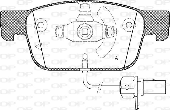 Open Parts BPA1692.01 - Комплект спирачно феродо, дискови спирачки vvparts.bg