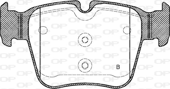 Open Parts BPA1697.00 - Комплект спирачно феродо, дискови спирачки vvparts.bg