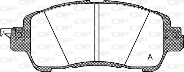 Open Parts BPA1656.04 - Комплект спирачно феродо, дискови спирачки vvparts.bg
