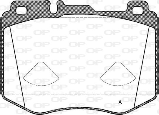 Open Parts BPA1604.00 - Комплект спирачно феродо, дискови спирачки vvparts.bg