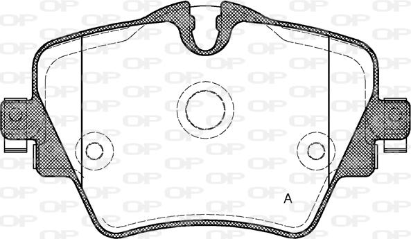 Open Parts BPA1625.08 - Комплект спирачно феродо, дискови спирачки vvparts.bg