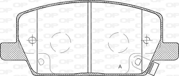 Open Parts BPA1670.02 - Комплект спирачно феродо, дискови спирачки vvparts.bg