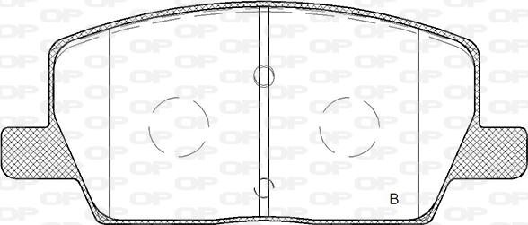 Open Parts BPA1670.02 - Комплект спирачно феродо, дискови спирачки vvparts.bg