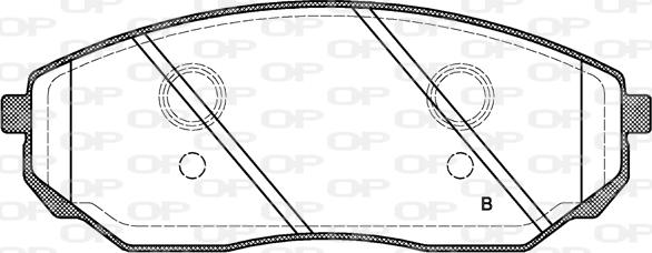Open Parts BPA1041.02 - Комплект спирачно феродо, дискови спирачки vvparts.bg