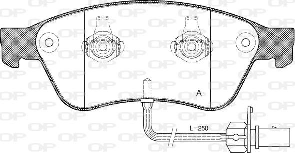 Open Parts BPA1056.02 - Комплект спирачно феродо, дискови спирачки vvparts.bg