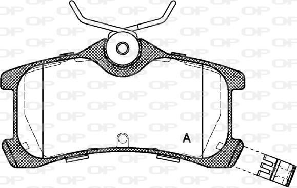 Open Parts BPA1050.02 - Комплект спирачно феродо, дискови спирачки vvparts.bg