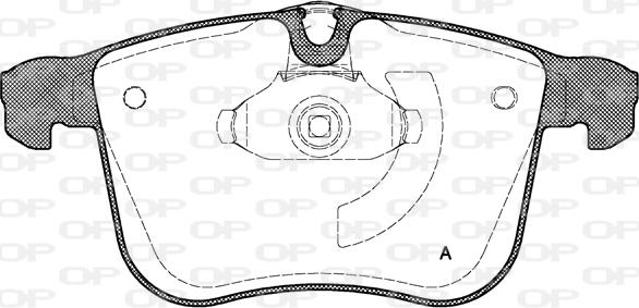 Open Parts BPA1053.00 - Комплект спирачно феродо, дискови спирачки vvparts.bg