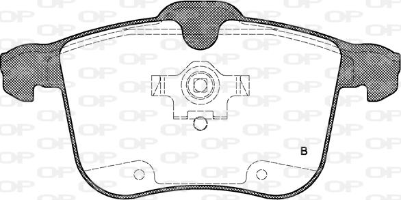 Open Parts BPA1053.00 - Комплект спирачно феродо, дискови спирачки vvparts.bg