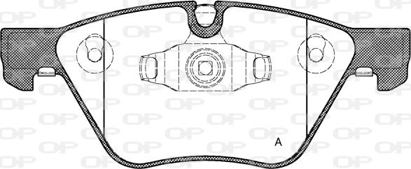 Open Parts BPA1052.10 - Комплект спирачно феродо, дискови спирачки vvparts.bg