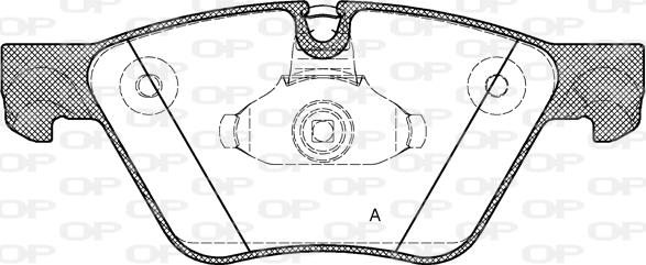 Open Parts BPA1052.30 - Комплект спирачно феродо, дискови спирачки vvparts.bg