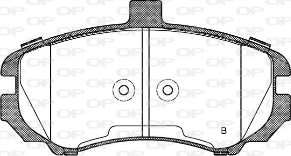 Open Parts BPA1194.02 - Комплект спирачно феродо, дискови спирачки vvparts.bg