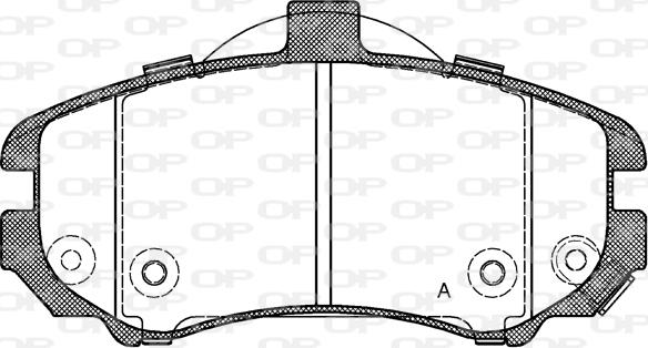 Open Parts BPA1194.02 - Комплект спирачно феродо, дискови спирачки vvparts.bg