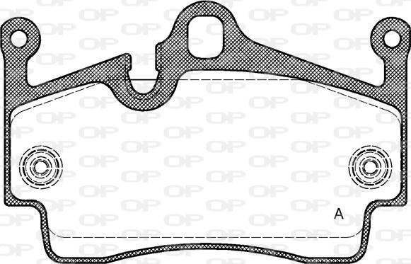 Open Parts BPA1191.00 - Комплект спирачно феродо, дискови спирачки vvparts.bg