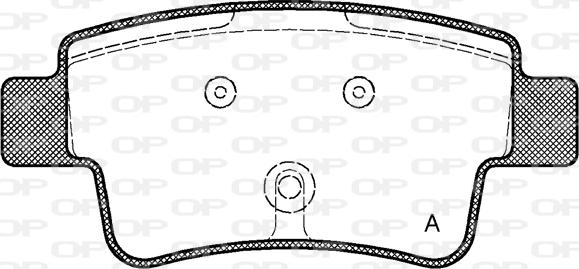 Open Parts BPA1198.00 - Комплект спирачно феродо, дискови спирачки vvparts.bg
