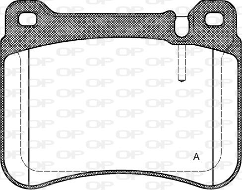 Open Parts BPA1193.00 - Комплект спирачно феродо, дискови спирачки vvparts.bg
