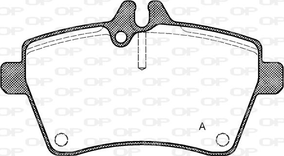 Open Parts BPA1144.00 - Комплект спирачно феродо, дискови спирачки vvparts.bg
