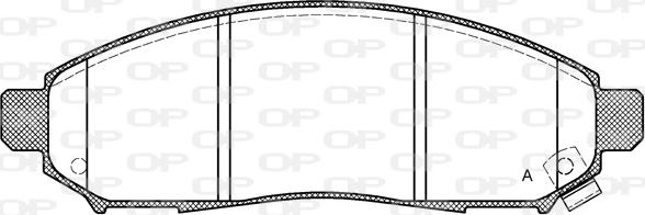 Open Parts BPA1162.12 - Комплект спирачно феродо, дискови спирачки vvparts.bg